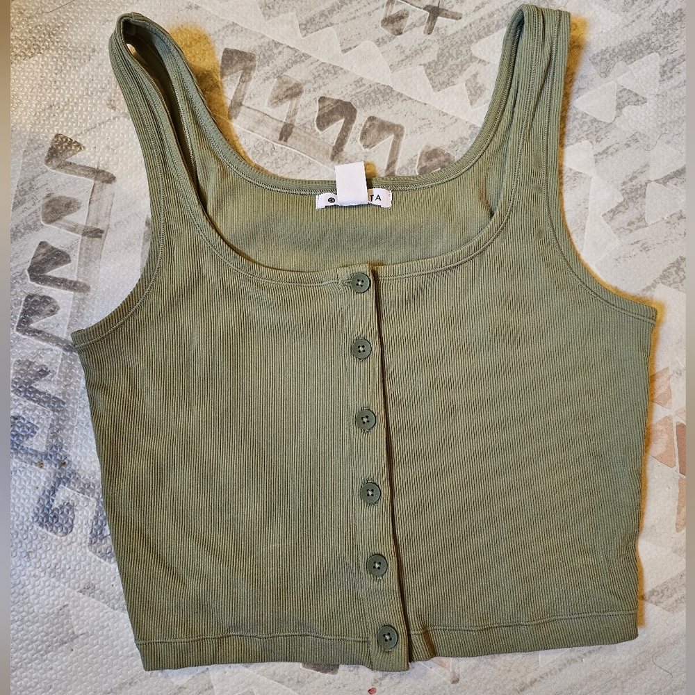 Athleta Button-Up Tank